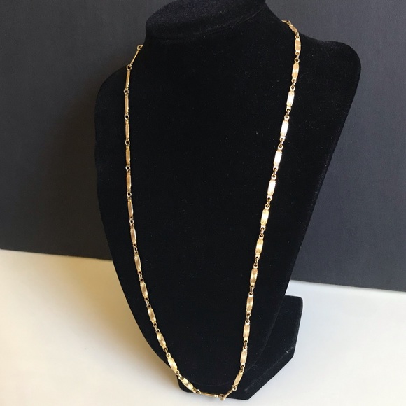 Vintage 80s Gold Plated Necklace Chain - Picture 6 of 16